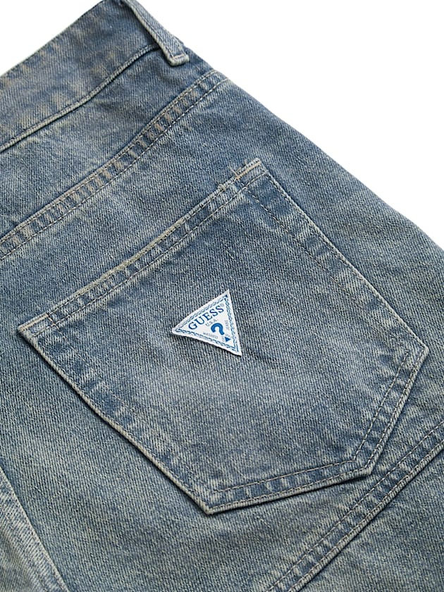 Mid rise relaxed denim shorts - GUESS