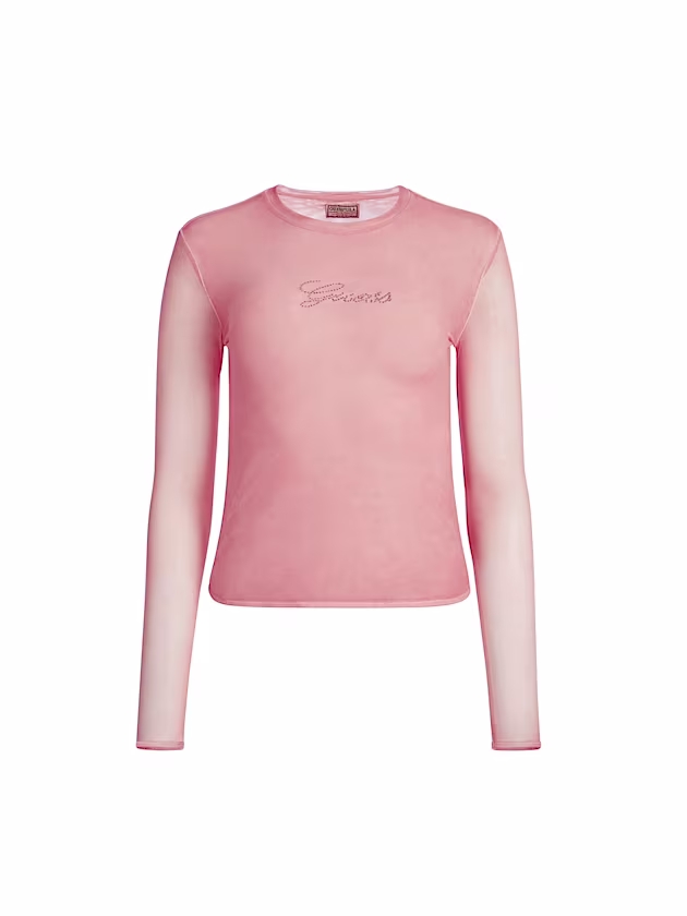 Rhinestones logo top - GUESS