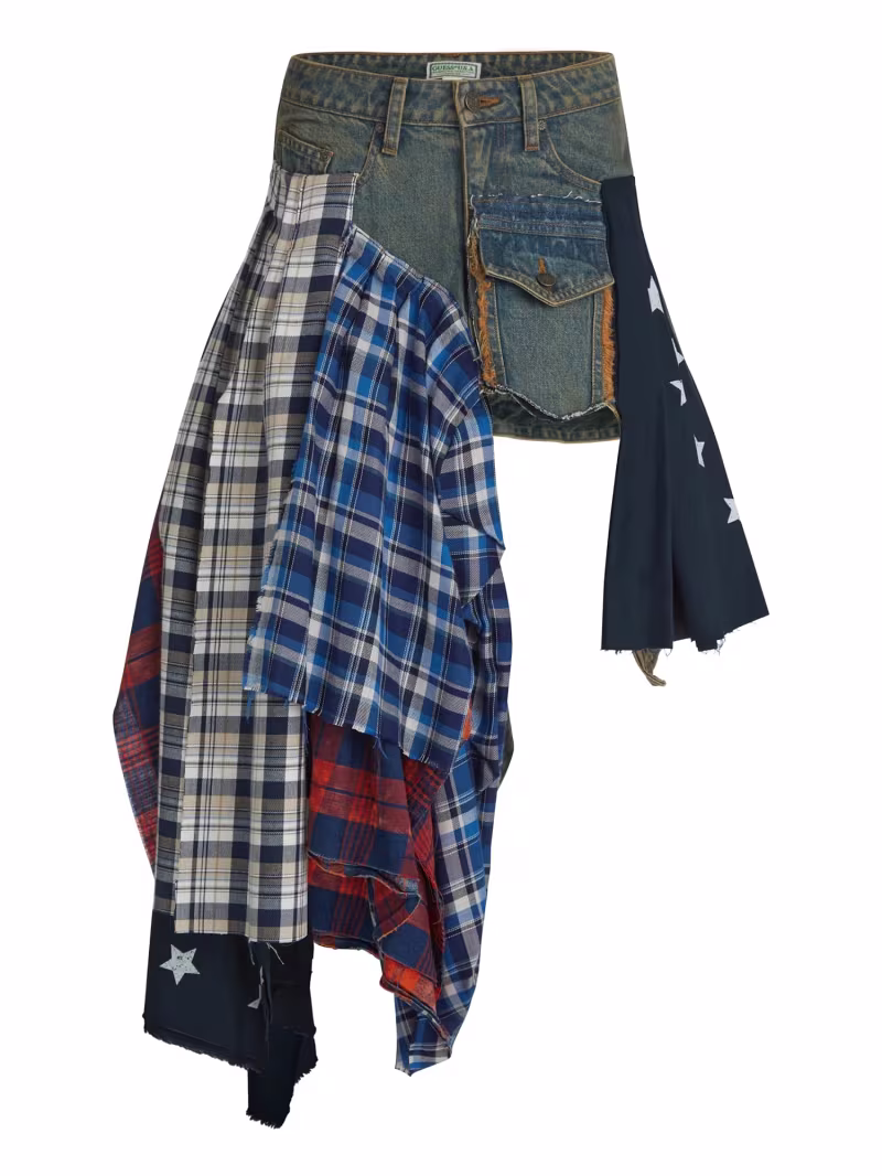 Patchwork denim skirt - GUESS