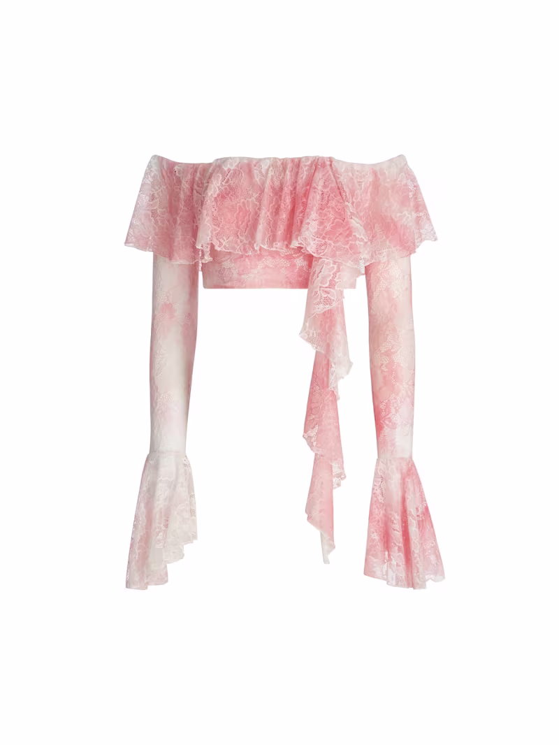 Off shoulder lace blouse - GUESS