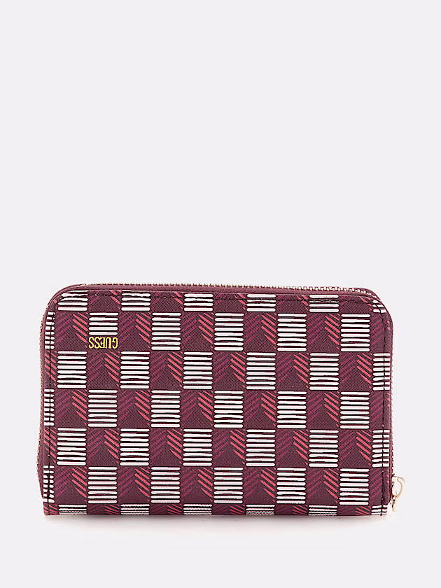 G Wave geometric-print mini wallet - GUESS