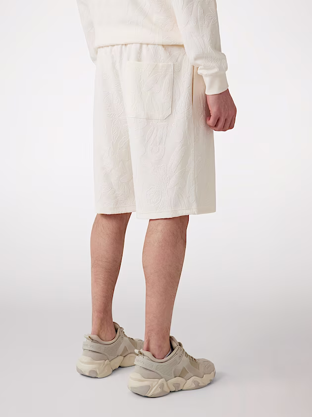 Loose-fit jacquard shorts - GUESS