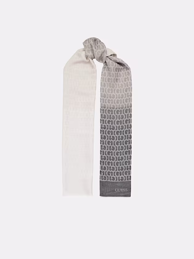 Circe logo-script detail scarf - GUESS