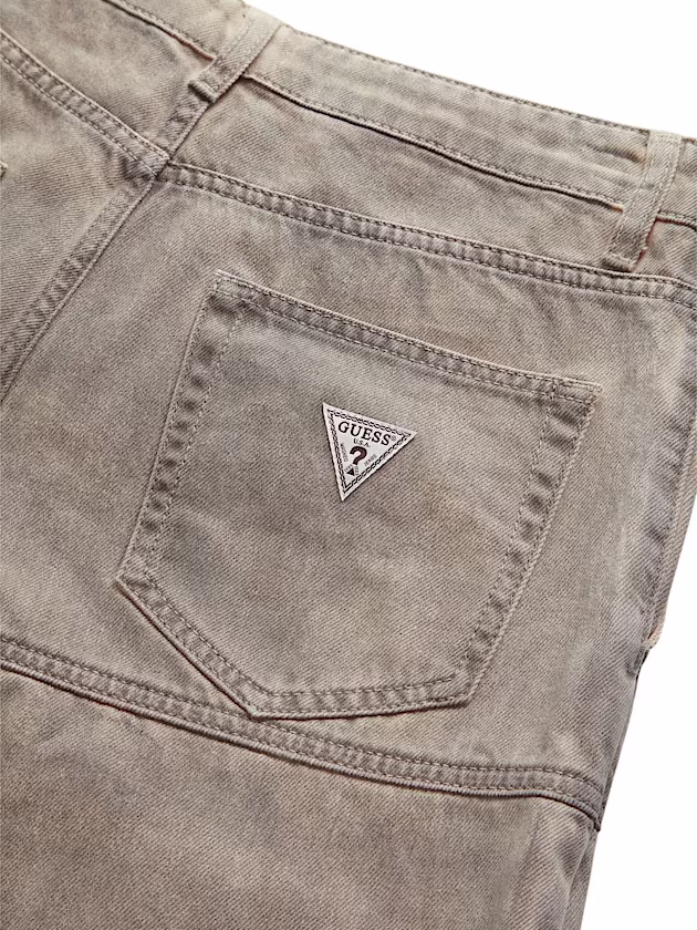 Mid rise relaxed denim shorts - GUESS