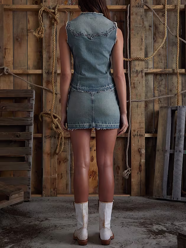 Studs denim vest - GUESS