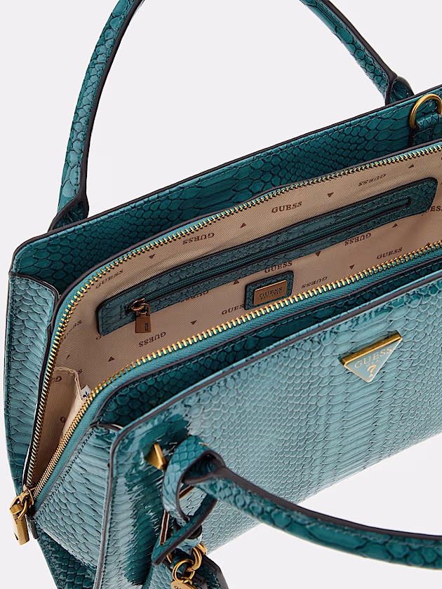 Georgina python-print handbag - GUESS