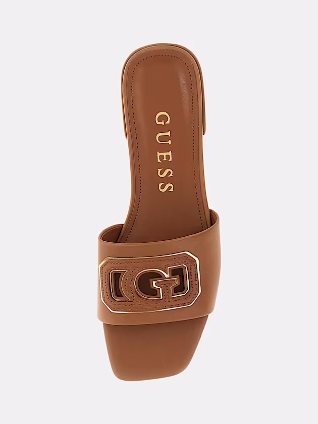 Tarisha leather-blend sandal - GUESS