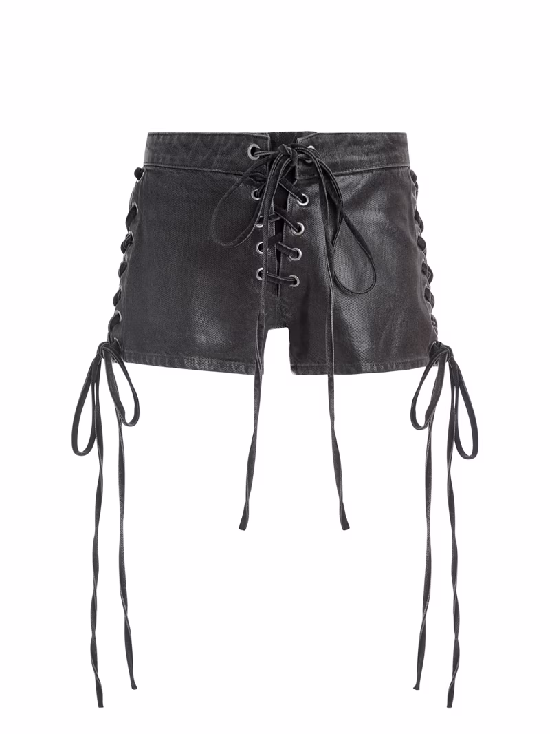 Mid rise denim shorts - GUESS