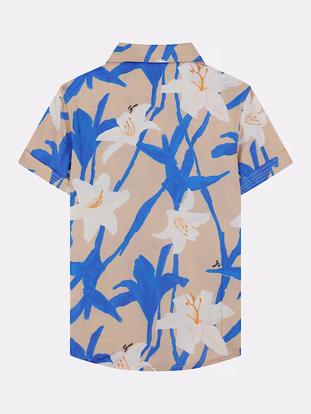 Printed viscose t-shirt - GUESS