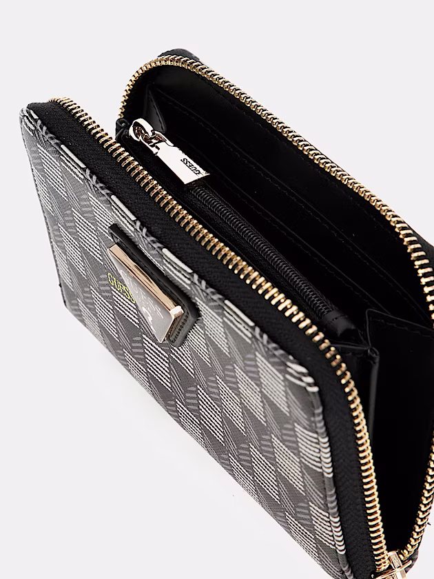 G Wave geometric-print mini wallet - GUESS