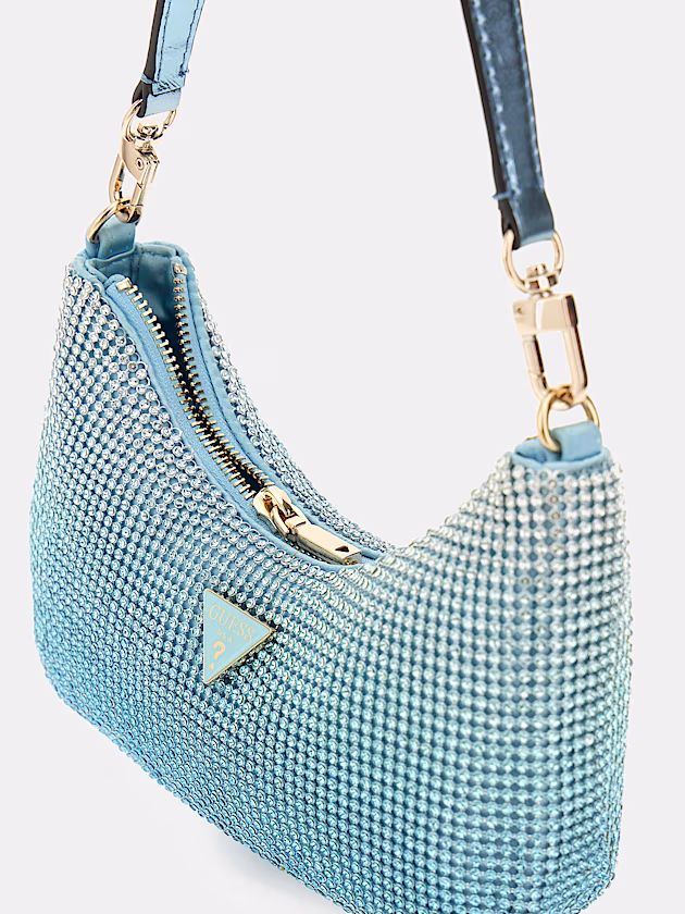 Zalina Rhinestone Mini Shoulder Bag - GUESS