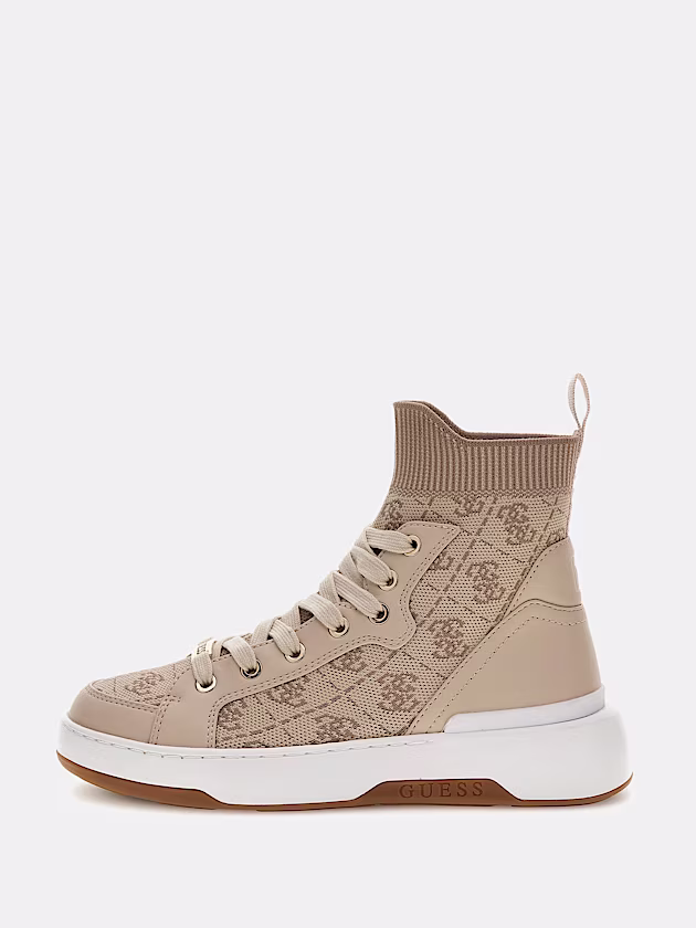 Mannen 4G Logo High-Top Sneaker - GUESS