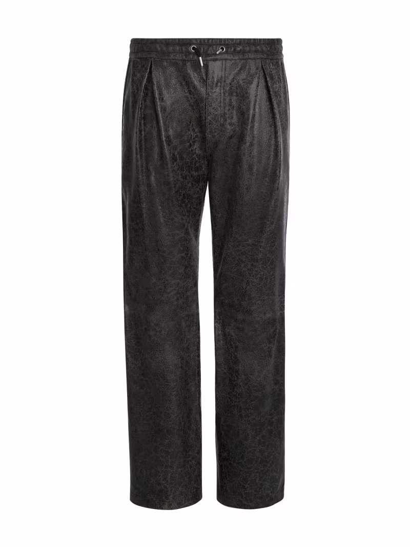 Leather regular pant - GUESS
