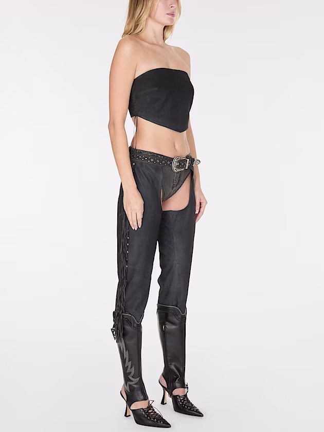 Suede bandeau top - GUESS