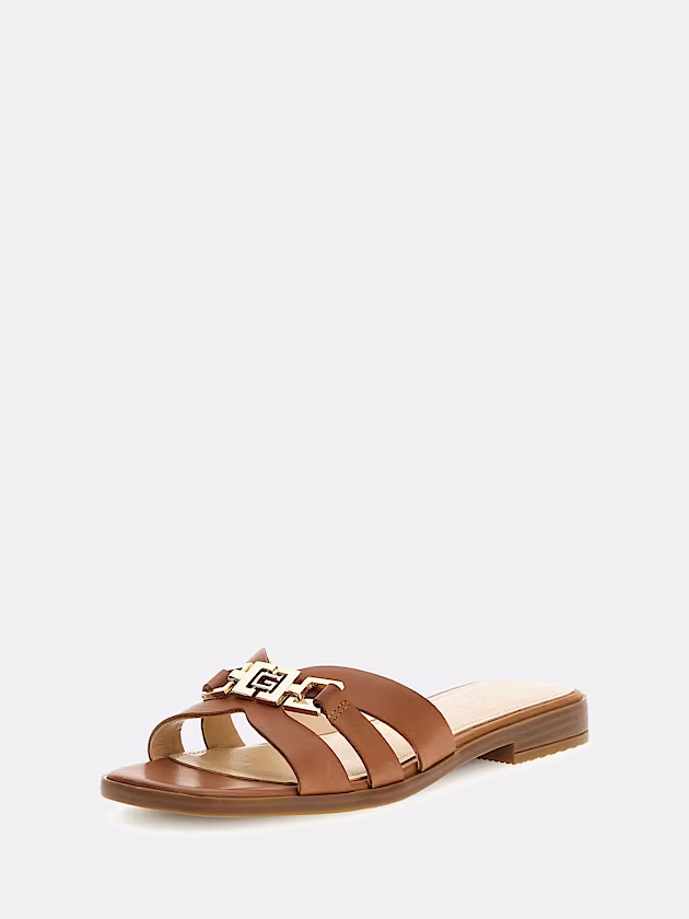 Realla genuine leather sandal - GUESS