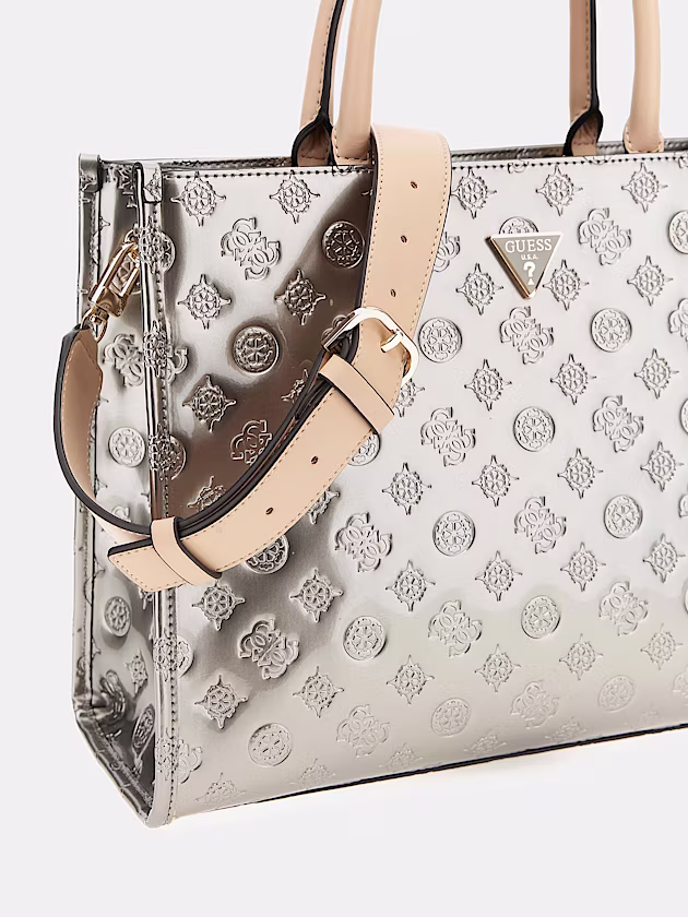 Arnela 4G Peony Logo Handbag - GUESS