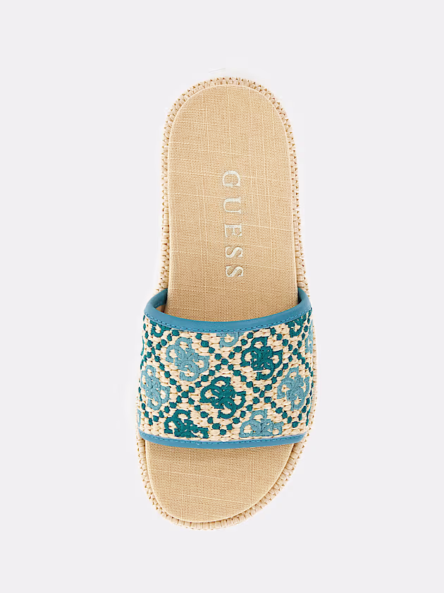 Longlyn leather-blend sandal - GUESS