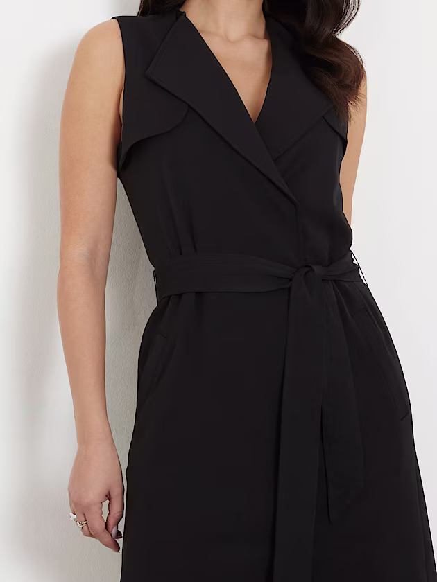 Belted mini wrap up dress - GUESS