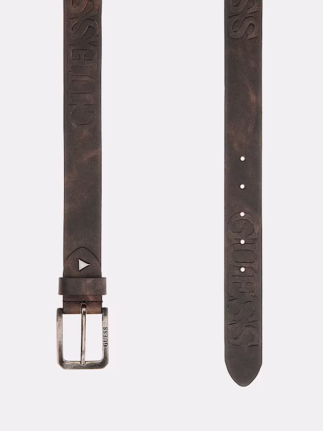 Coimbra genuine leather belt - GUESS