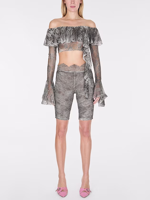 Off shoulder lace blouse - GUESS