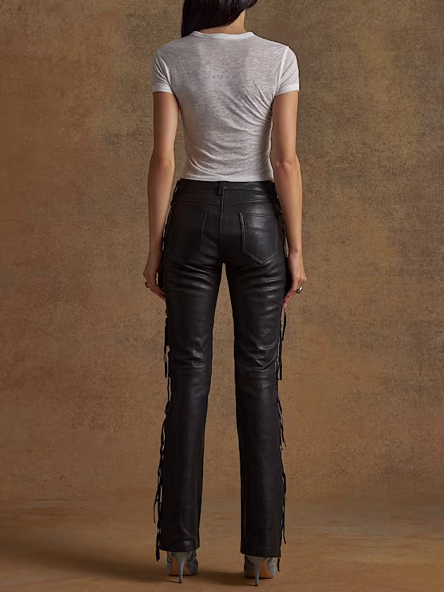 Fringe leather pant - GUESS