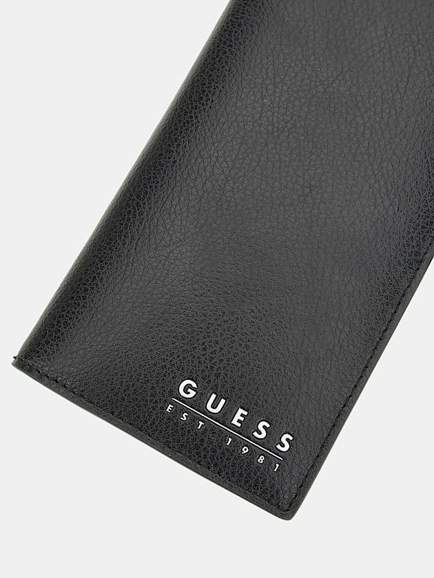 Lyon genuine leather mini wallet - GUESS