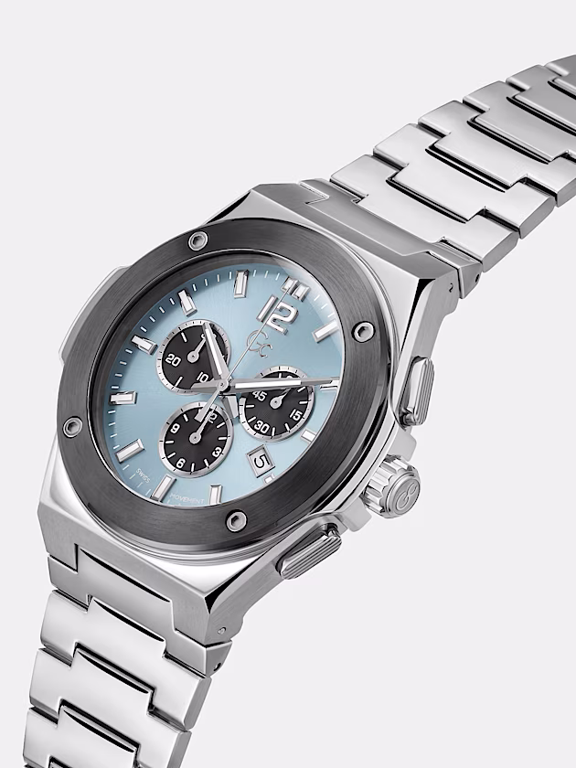 Gc steel chronograph watch - GUESS