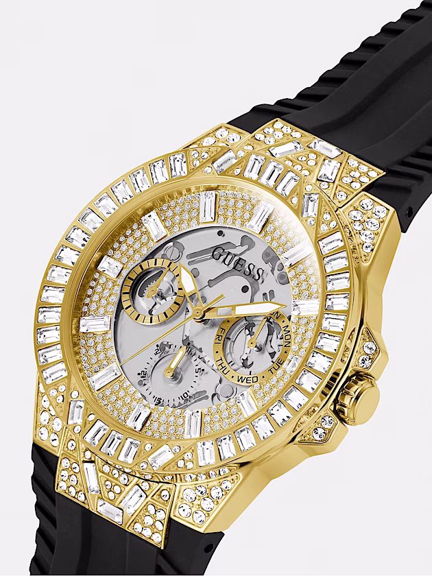 Multi-function crystal watch - GUESS
