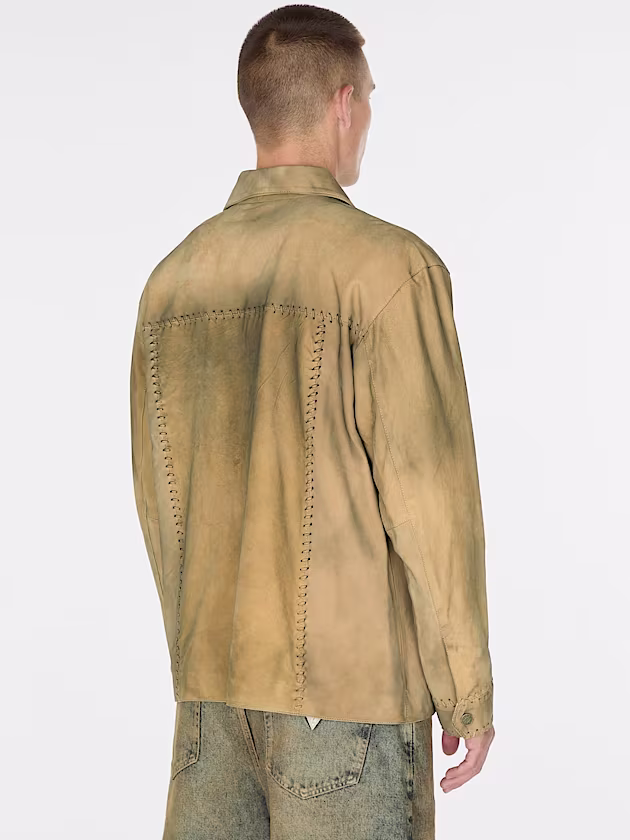 Regular fit suede shirt - GUESS