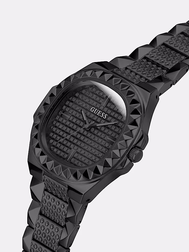 Analogue watch with stud detail - GUESS