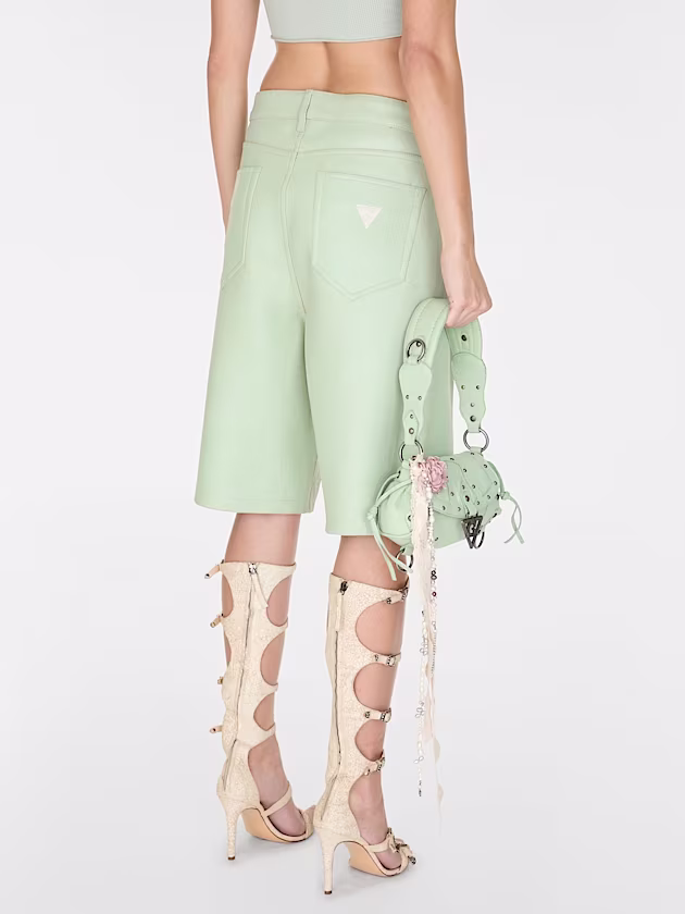 Crackled leather pants - GUESS