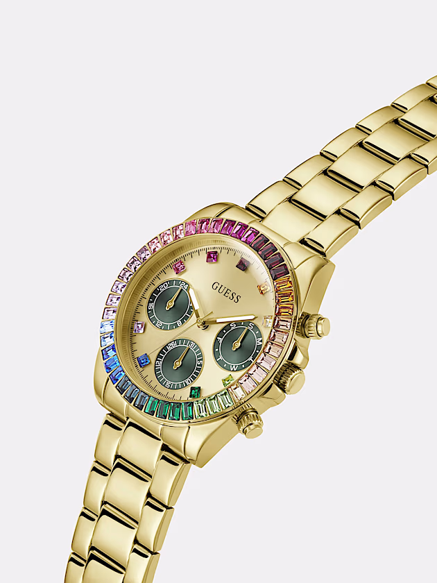 Multi-function crystal watch - GUESS