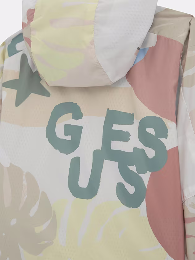 Printed windbreaker - GUESS