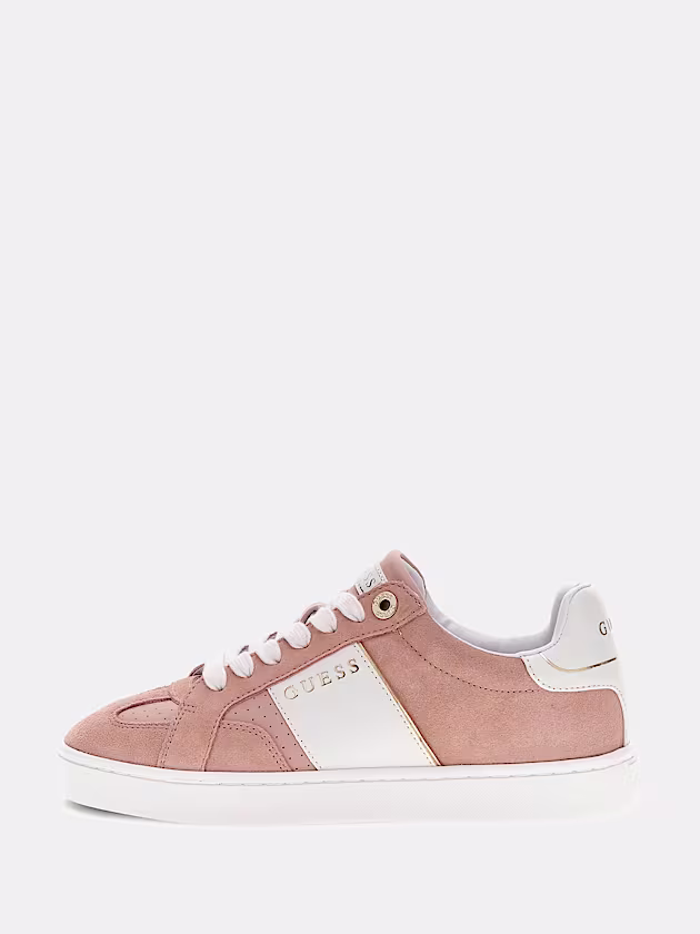 Jrone suede-insert sneaker - GUESS