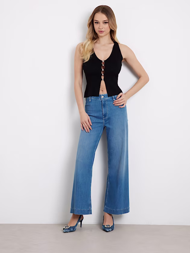 Dakota wide leg denim pant - GUESS