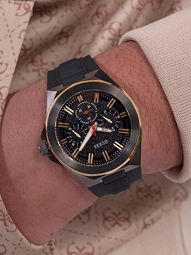 Silicone multi-function watch - GUESS