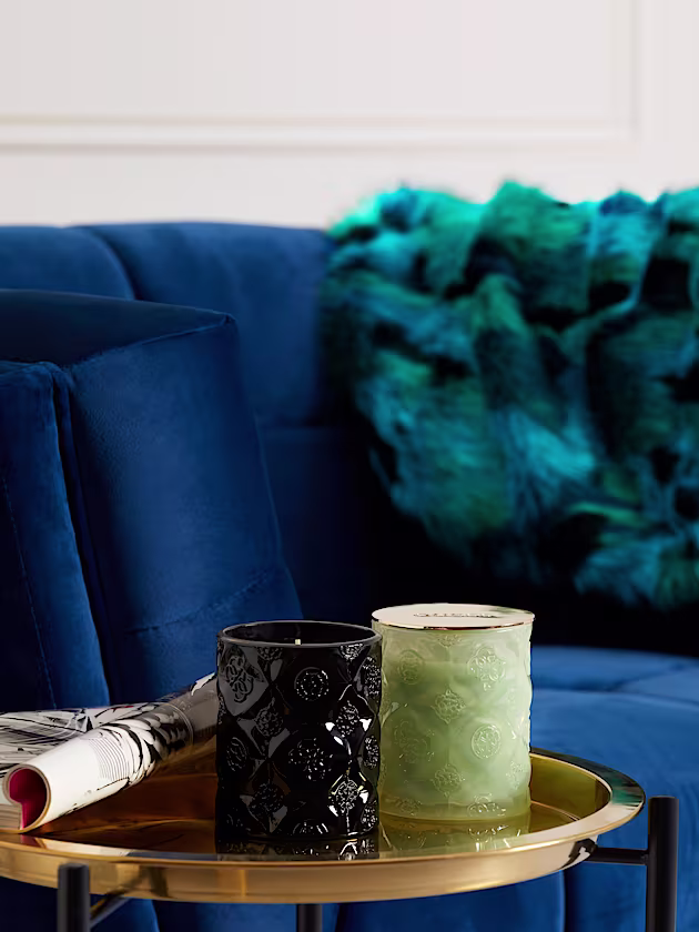 Peony diamond cut candle - GUESS