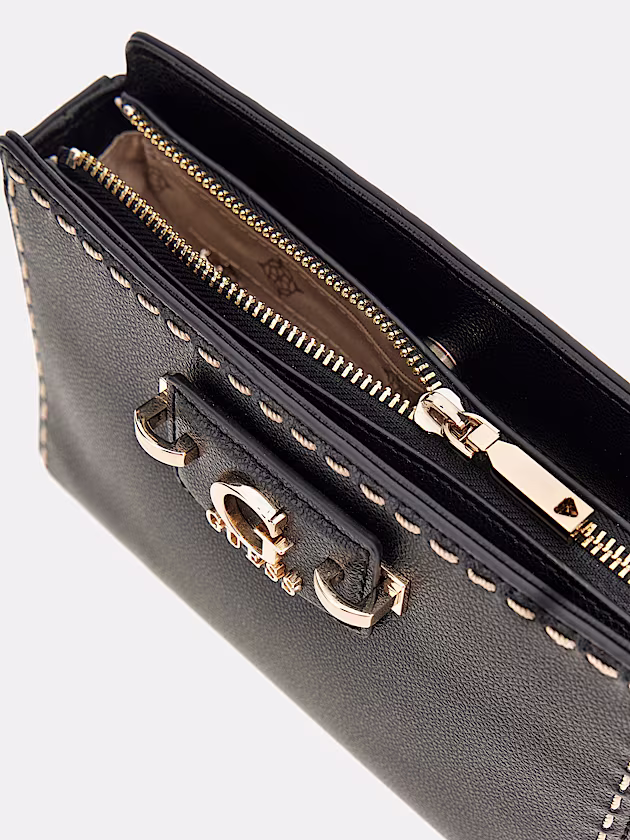 Nastra stitch-detail mini crossbody - GUESS