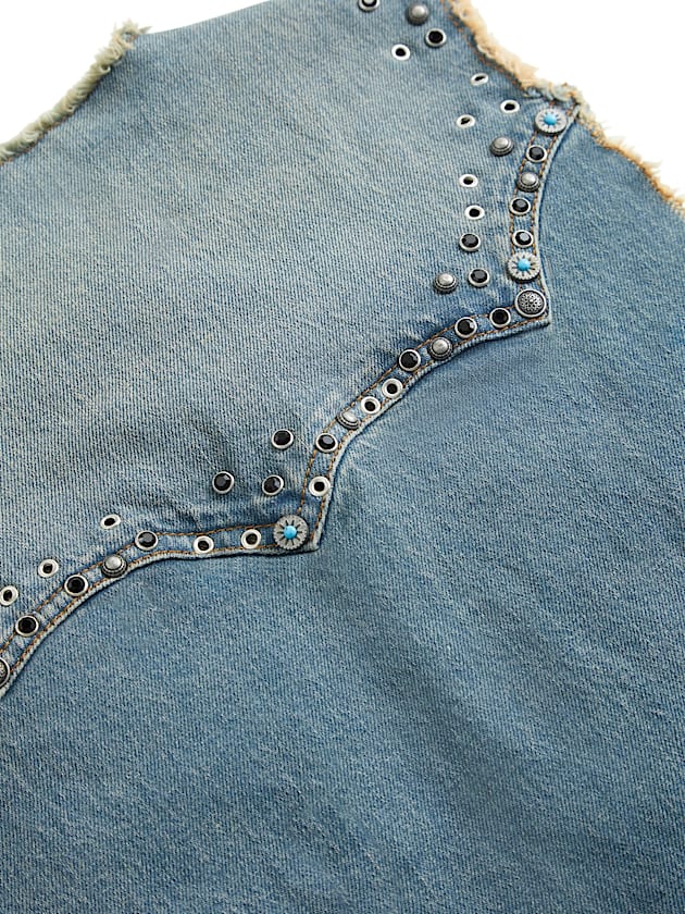 Studs denim vest - GUESS