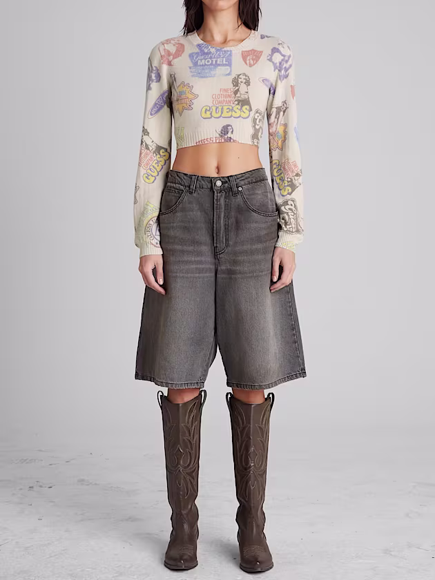 Printed Cashmere Sweater - GUESS