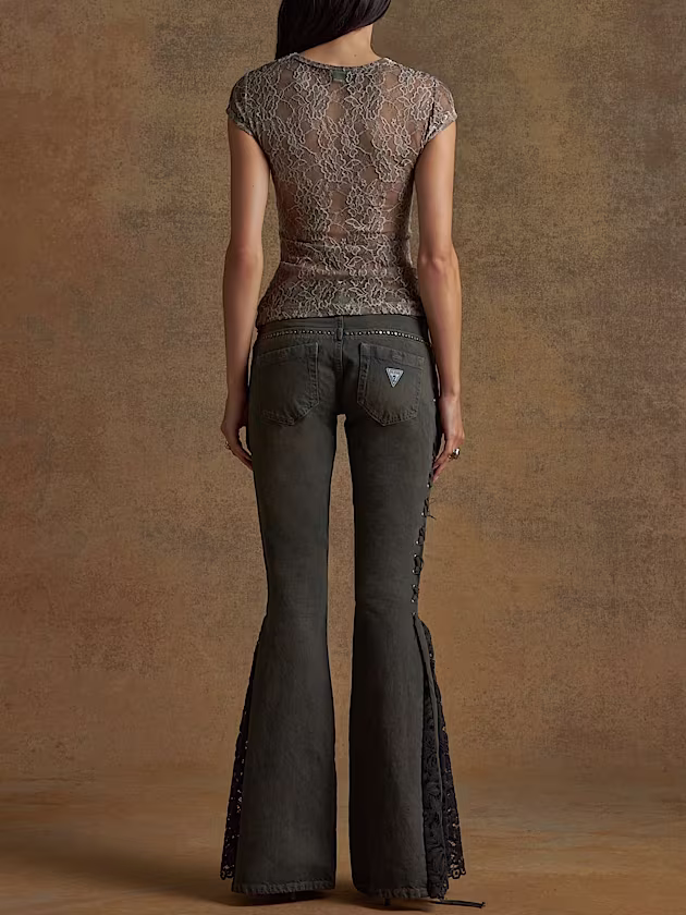 Lace print T-shirt - GUESS