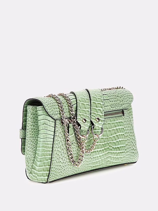 Silvye croc-print crossbody - GUESS