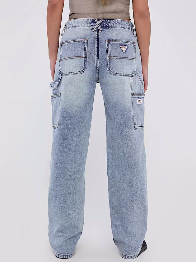 High rise relaxed denim pant - GUESS