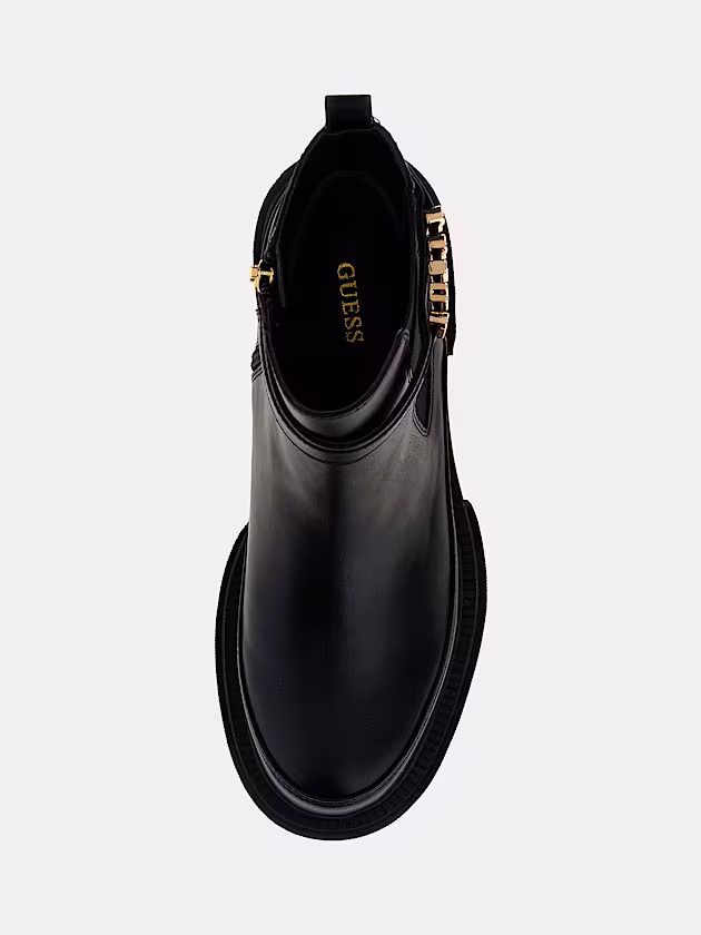 Yelma lettering logo ankle boots - GUESS
