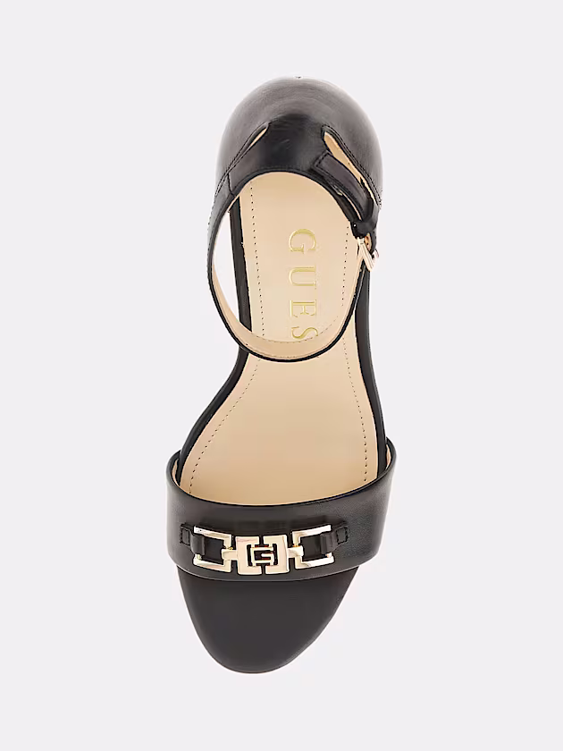 Settle genuine leather sandal - GUESS