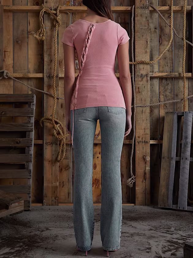 Low rise bootcut denim pant - GUESS