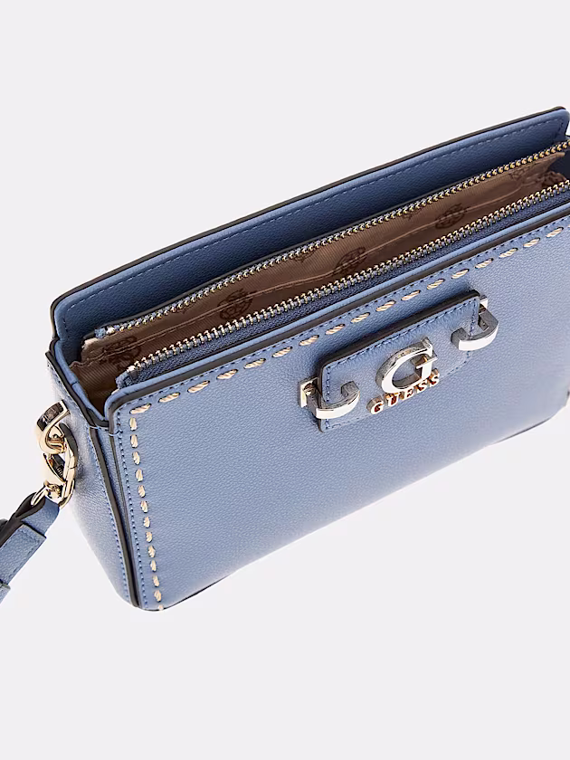 Nastra stitch-detail mini crossbody - GUESS
