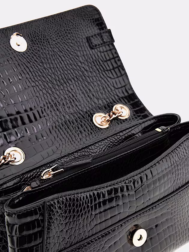 Silvye croc-print crossbody - GUESS