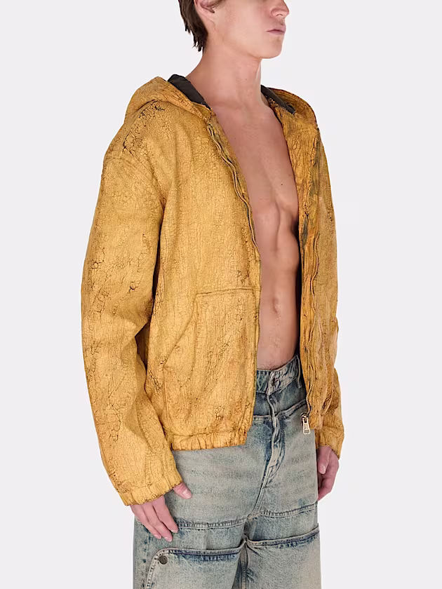 Crackled hooded jacket - GUESS