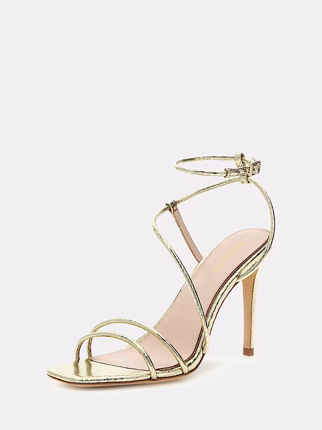 Marciano lamé strappy stilettos - GUESS